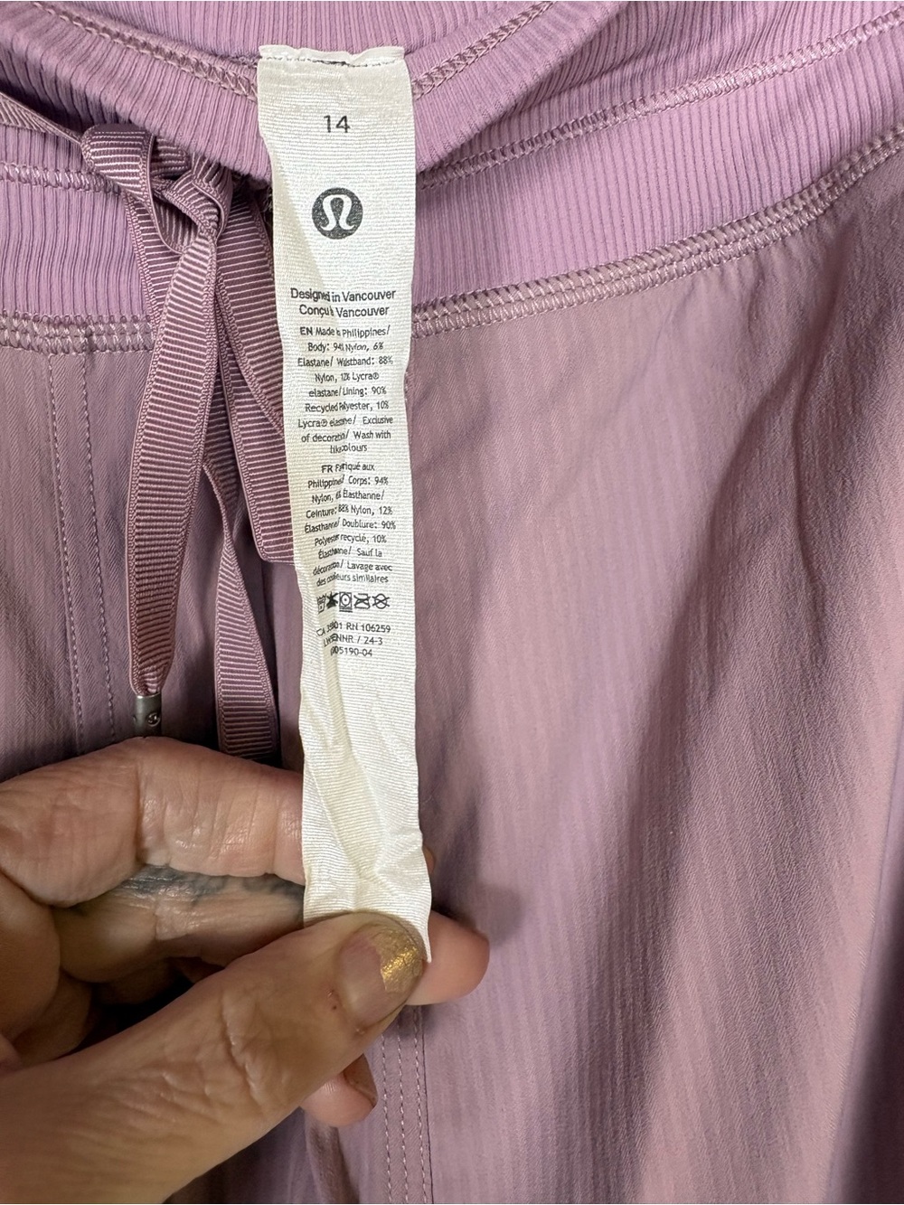 lululemon athletica Dusty Pink Drawcord Wide-Leg Dance Pants - Picture 3 of 7